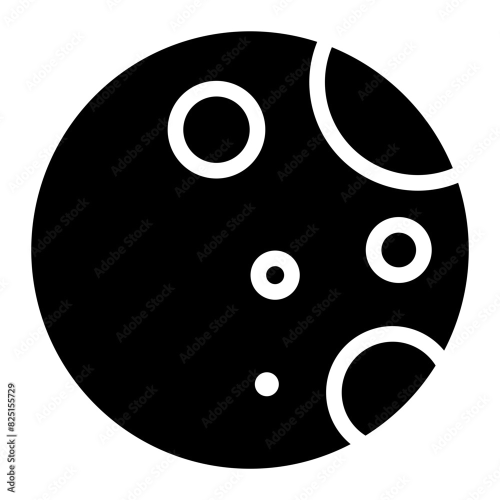 Fototapeta premium moon glyph icon