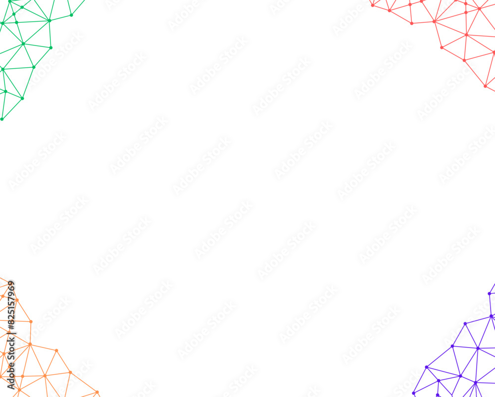 Obraz premium network and digital graphic element background pattern in white background