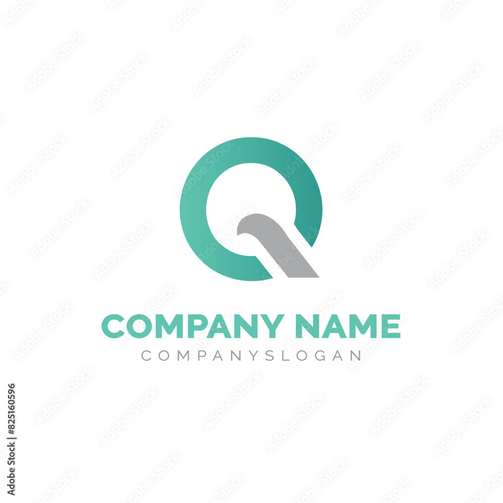 Obraz premium Letter Q logo design, vector logo design 
