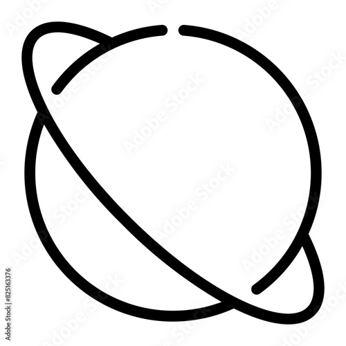 planet line icon