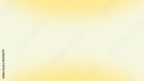 Bright yellow dotted retro pop art background in comic book style. Funny superhero backdrop mockup with dotted design, vector illustration eps10