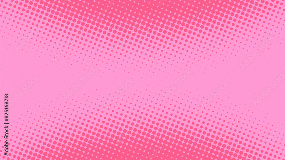 Bright pink dotted retro pop art background in comic book style. Funny superhero backdrop mockup with dotted design, vector illustration eps10 Bright pink dotted retro pop art background in comic book style. Funny superhero backdrop mockup with dotted design, vector illustration eps10
