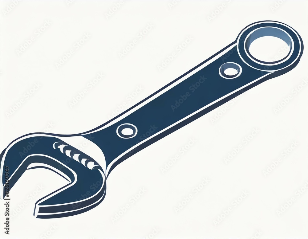 Obraz premium wrench icon, vector image on white background, logo
