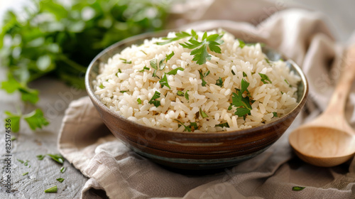Rustic Comfort: Kitchen Rice Delight