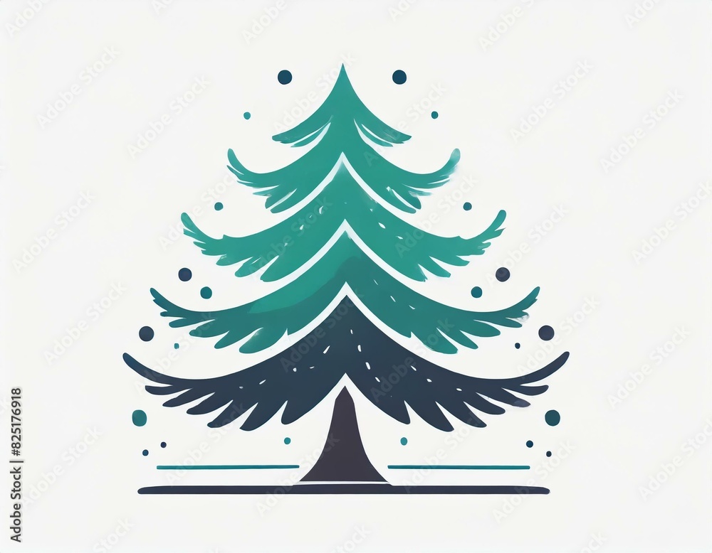 spruce icon, vector image on white background, logo, christmas tree spruce icon, vector image on white background, logo, christmas tree