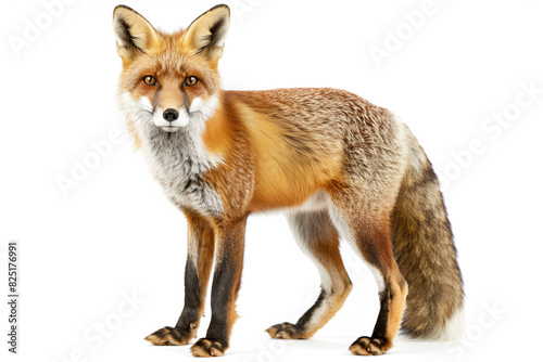 Fox isolated on white background