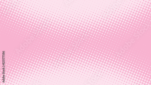 Pop art baby pink background in retro comic book style with halftone texture. Superhero cartoon fun backdrop design, vector illustration eps10