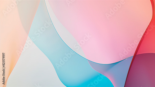 Soft Pastel Abstract Curves