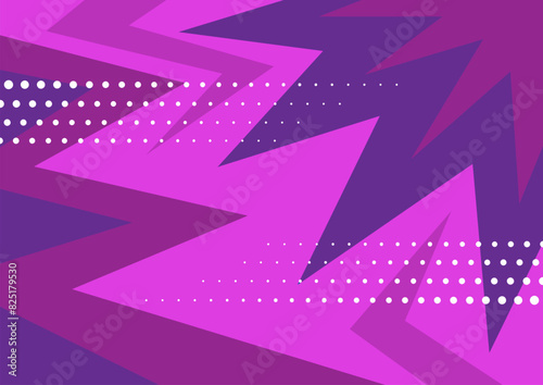 Bright magenta and purple pop art background in retro comics book style. Cartoon superhero background with halftone dots gradient, vector illustration eps10