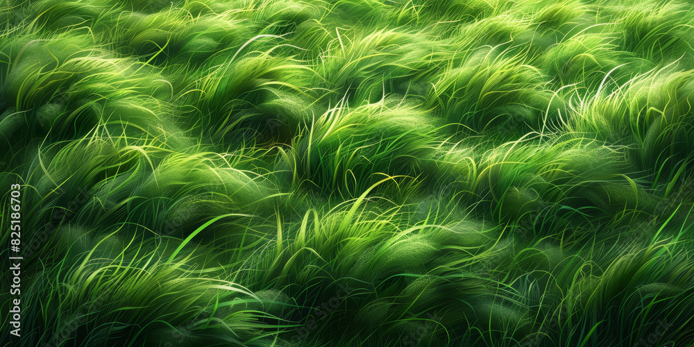 Lush Green Grass Field Natural Outdoor Landscape with Vibrant Foliage Lush Green Grass Field Natural Outdoor Landscape with Vibrant Foliage