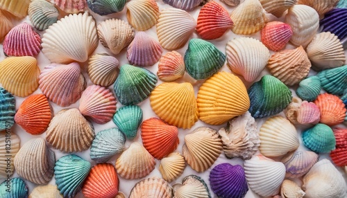 カラフルな貝殻