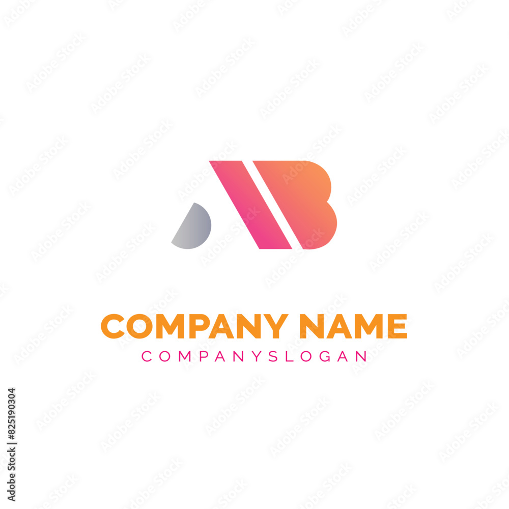 Letter AB logo design, vector logo design Letter AB logo design, vector logo design