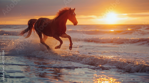 Documentary Coastal Horse: Sunset Scene