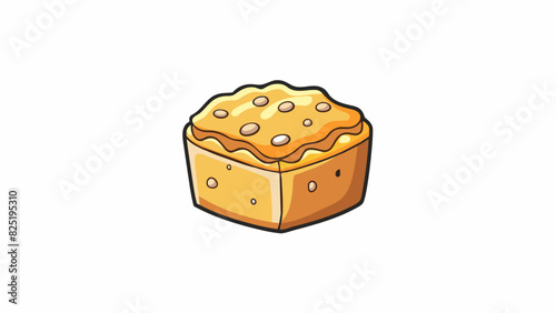 A bit is a tiny piece of food usually made of dough which is commonly used as a topping for soups and stews. It is similar to a crouton in taste and. Cartoon Vector.