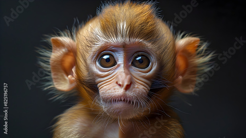 close up of a monkey photo
