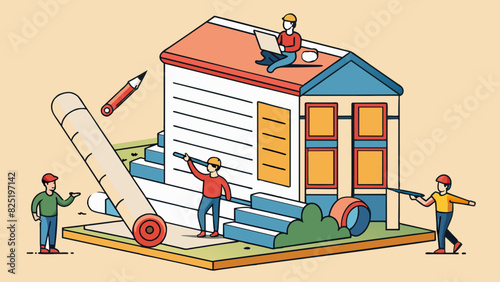 A contract is comparable to a contract with each section building upon the previous one. Just like a building needs a strong foundation to support its. Cartoon Vector.