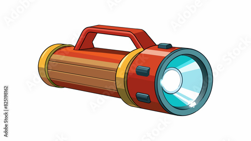 A flashlight The reason for a flashlights creation is to provide a portable source of light in dark or dimlylit environments. Its compact and handheld. Cartoon Vector.