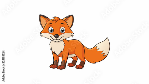 A furry creature with four legs and a bushy tail known for its playful nature and sharp claws.. Cartoon Vector.