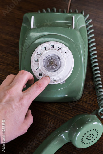 Retro 1970s telephone