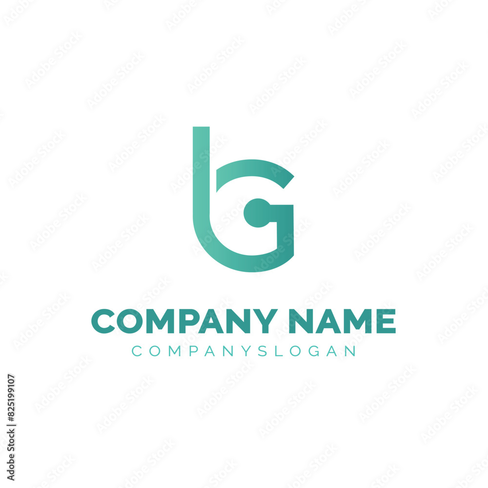 Letter BG logo design, vector logo design Letter BG logo design, vector logo design