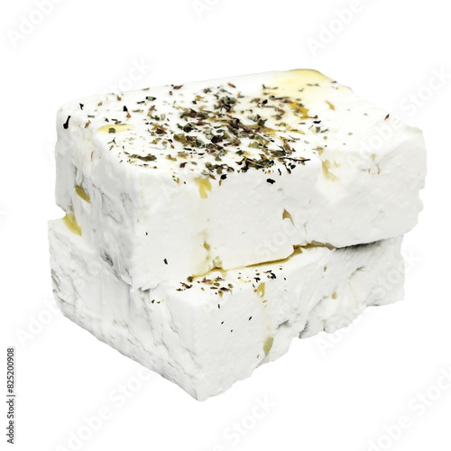 Feta cheese / transparent background photo