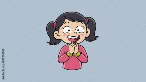 A nervous giggle escaped the shy girls lips tinkling like wind chimes in the gentle breeze. It was delicate and timid displaying her innocence and. Cartoon Vector.