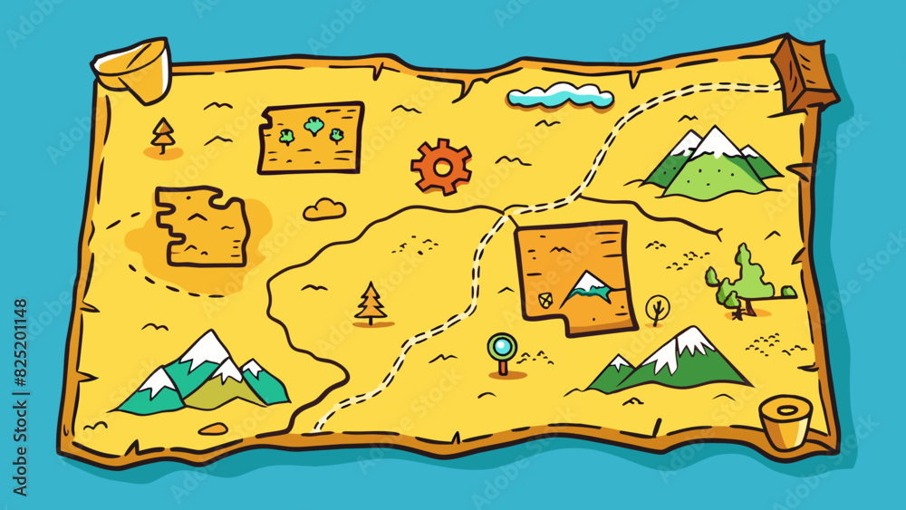 An old map with yellowed edges - 1000 F 825201148 4NrqWXuDidqYgnYWC2YmrVLx11MCy9Kc 