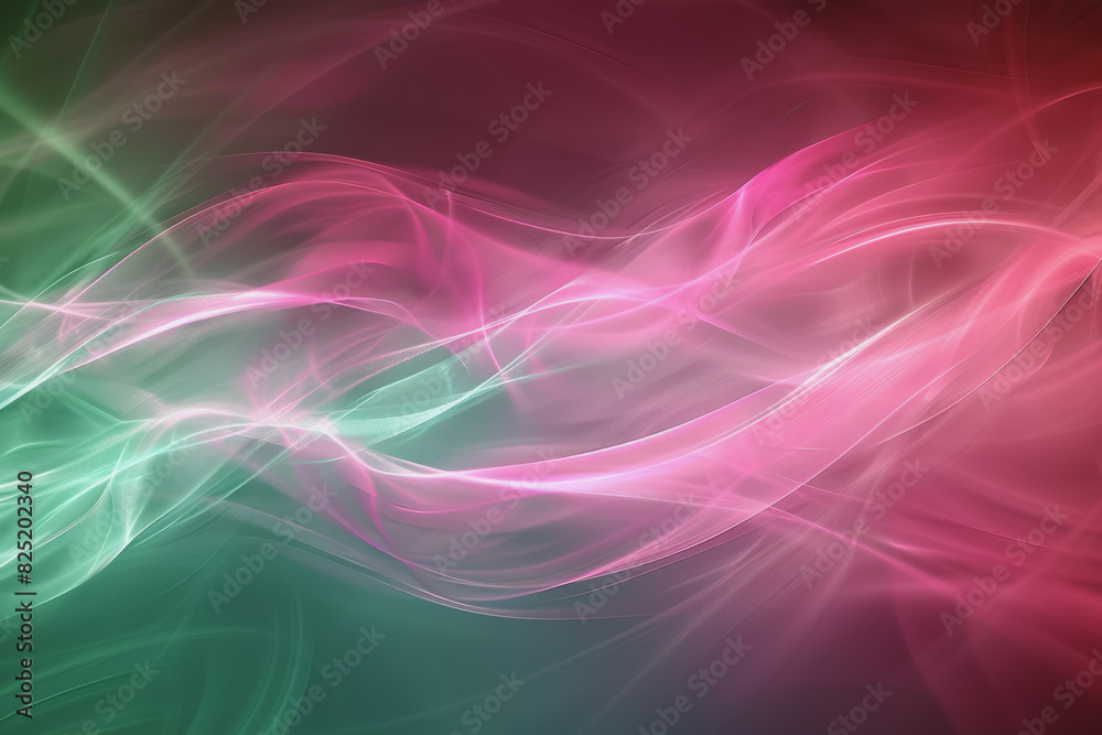 An image on a physics theme in pink and green, blurry, as a background for a slide.