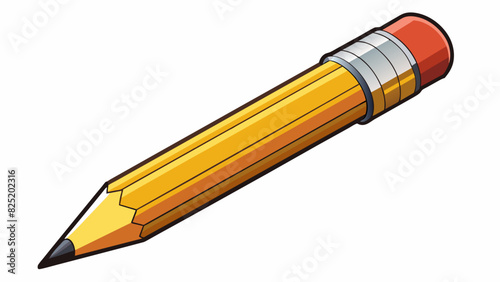 A razorsharp pencil An effective writing tool has a sharp and precise tip allowing for clean and accurate lines. Its easy to grip and wellbalanced. Cartoon Vector.