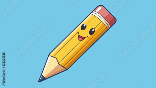 A thin triangular side that tapers to a point like the tip of a pencil. Its surface is matte and covered in tiny lines providing grip.. Cartoon Vector.