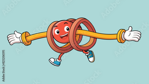 Characteristics This rubber band is able to stretch and expand to several times its original size without breaking. When released it returns to its. Cartoon Vector.