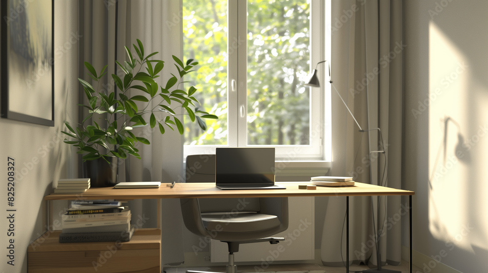Fototapeta premium Modern Home Office Setup 