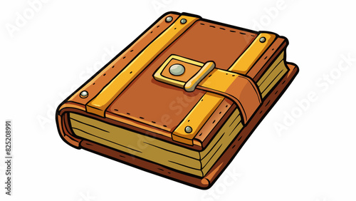 The antique book held a hidden compartment within its leather cover. The pages were yellowed with age and a faint rustling could be heard as the. Cartoon Vector.