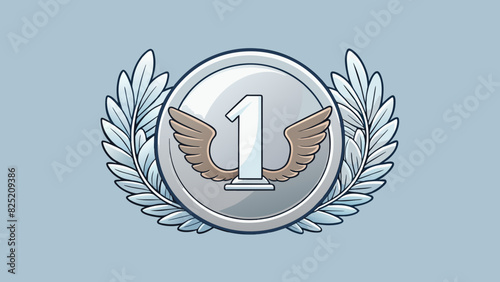 The cent was a small silver coin with a smooth shiny texture. It had a picture of a sy majestic eagle with its wings spread wide on one side and the. Cartoon Vector.