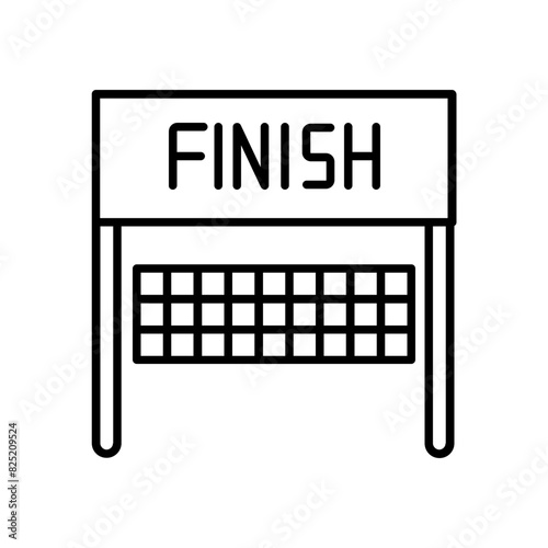 Finish icon. outline icon