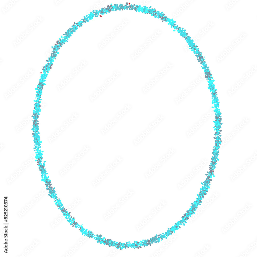 blue round frame blue round frame