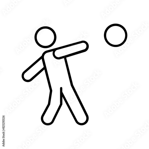 Shot Put icon. outline icon