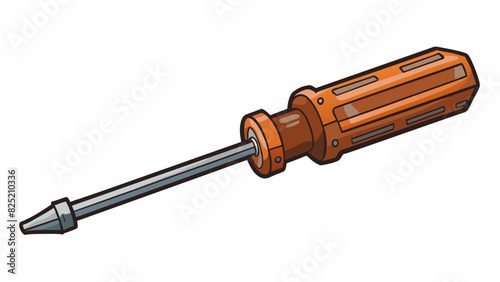 The least effective tool in the toolbox was a rusted and dull screwdriver unable to twist even the smallest screws without slipping and sc against the. Cartoon Vector.