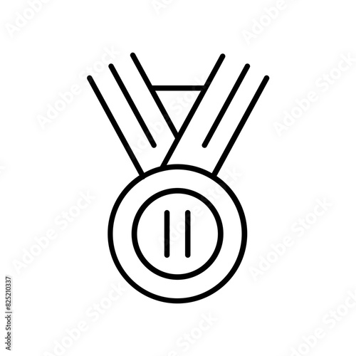 Silver Medal icon. outline icon