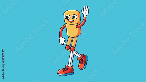 The leg is a versatile appendage with the ability to move in multiple directions and support weight during various activities. It is covered in smooth. Cartoon Vector.