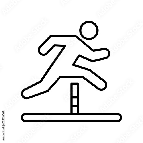 Steeplechase icon. outline icon