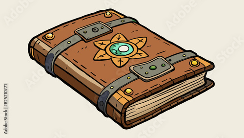 The old weathered tome was dusty and worn but its value was immeasurable. Its pages were filled with handwritten text and illustrations detailing. Cartoon Vector.