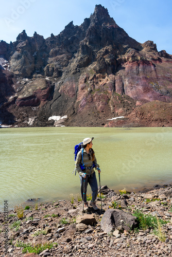 Backpacking No Name Lake, Bend, Oregon photo