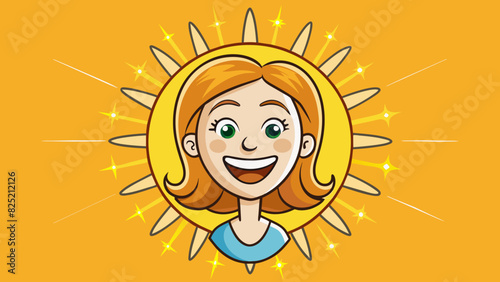 With a heart as bright as the sun the wifes positivity and optimism were infectious. She radiated warmth and joy wherever she went and her smile could. Cartoon Vector.