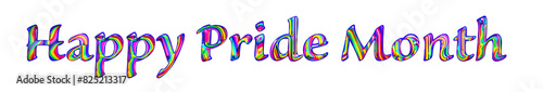 Gay Pride Month text graphics