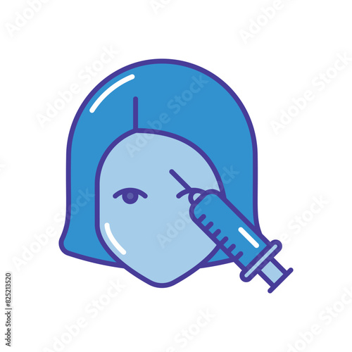 Face Mesotherapy vector icon