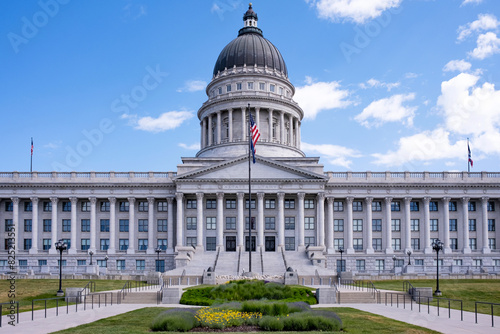 Utah state capitol building in Salt Lake City photo