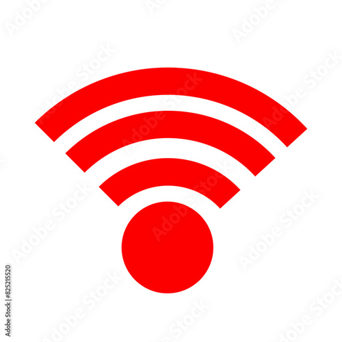 Red wifi icon
