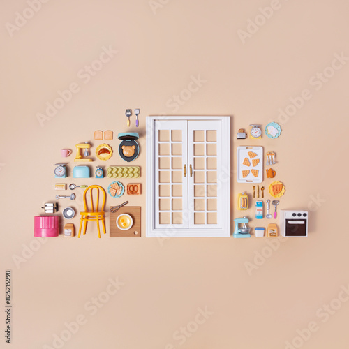 Dollhouse inventory / beige photo