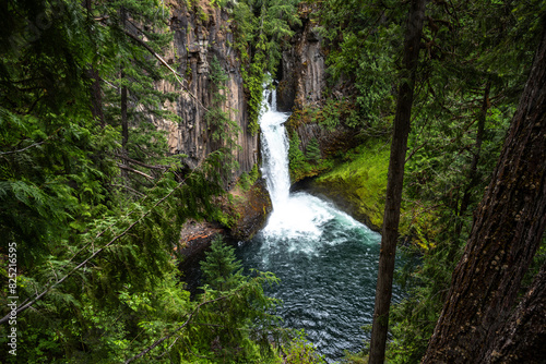 A waterfall in Oregon, USA photo